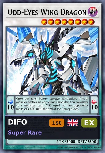 Odd eyes wing dragon difo - odd-eyes,