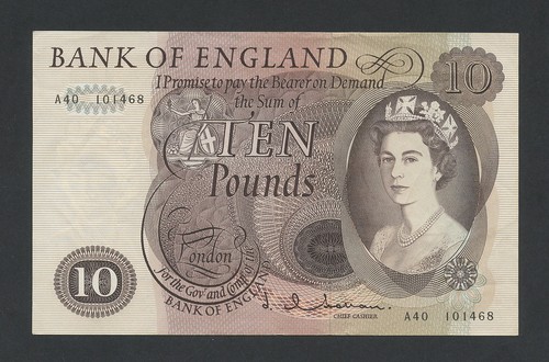 Bank england 10 schein - of, £10