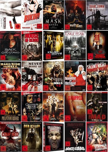 Paket mit horrorfilmen auf - paket,