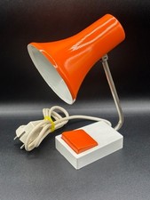 Nachttischlampe orange 70er