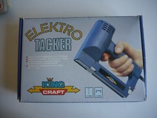 King Craft Tacker / Elektrotacker mit Tackernadeln - Unbenutzt