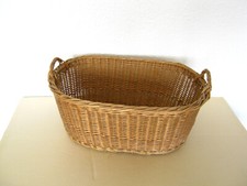 alter Korb - oval -_Weidenkorb_Holzkorb_Wäschekorb_Pflanzkorb   ## DEKO ## 2