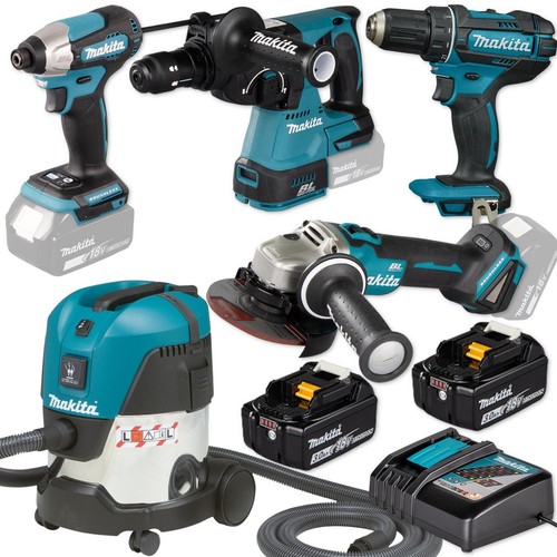 Makita akku combo set 18v - makita, akku-combo