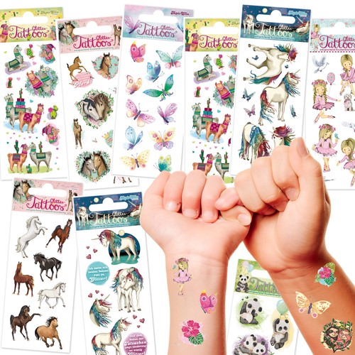 Glitter tattoo set - set, tattoos