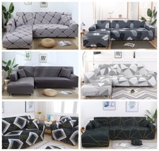 Sofabezug L Form Ecksofa Stretch Hussen Sofa Überwurf Sofaüberwurf Couch Bezug