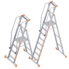 Layher Plattformleiter Topic 1074 Leiter einseitig begehbar rutschsicher 