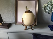 Straußen Ei Vintage Antik