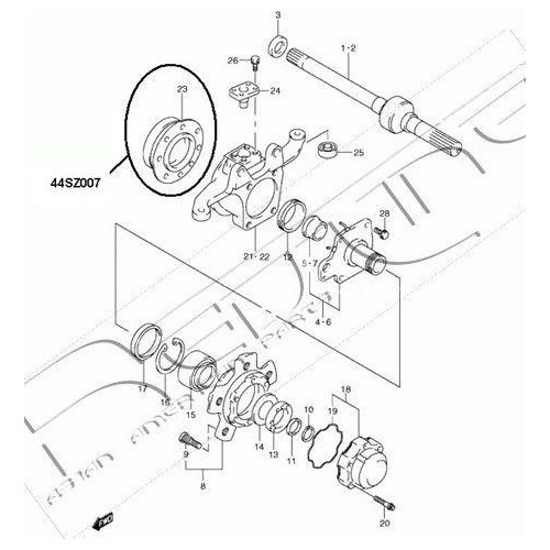 Reparatursatz achsschenkel - reparatursatz,