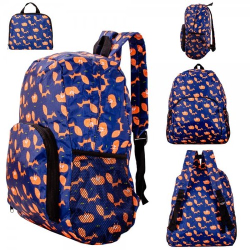 Navy orange fox faltbarer - navy,