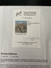 Wolfgang Mattheuer Autograph 