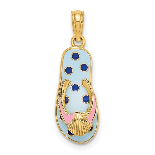 14k gelbgold emaille - gelbgold, 3d