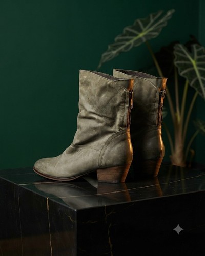 Vintage slouchy leder boots - vintage,