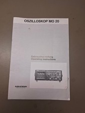 Grundig MO20 Oszilloskop Gebrauchsanleitungsanleitung
