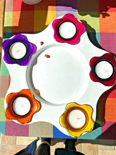 Partylite keramik teller mit - keramik,