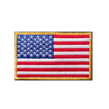 American flag embroidered - american,