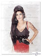 Amy Winehouse--77082- -Druck auf Postkarte ohne Autogramm