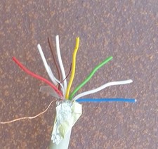 12,5 Meter Telefonkabel Kupferkabel 7 adrig