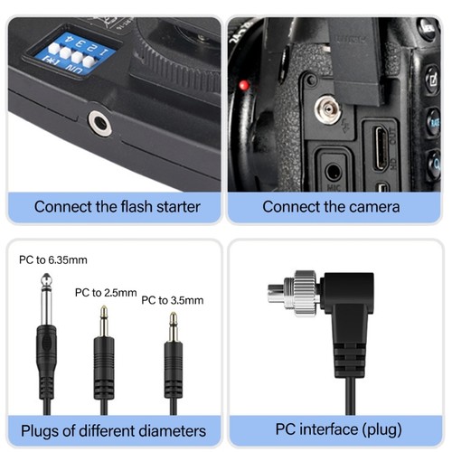 Flash syncing cable for - pc,