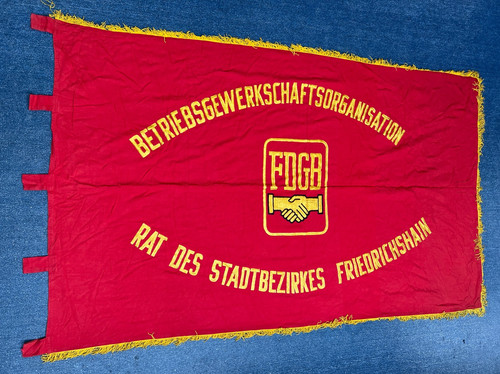 Ddr fahne flagge fdgb - flagge, rat