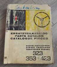 IHC Schlepper 323 +353 + 423 Ersatzteilkatalog