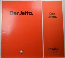 VW Volkswagen Jetta GLI LI GLS LS S GL L GLD LD D Prospekt incl. Preisliste 1981