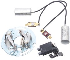 JAWA 350 Zündungsgrundplatte Unterbrecher Kondensator Kohlebürsten JAWA TS 638