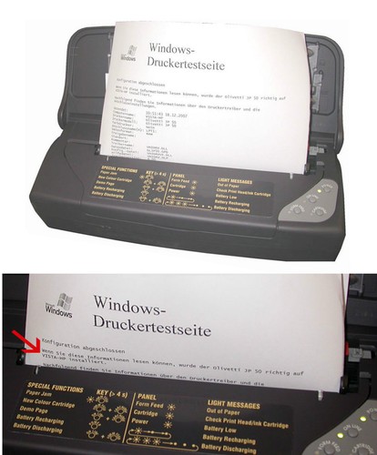 Mobiler usb drucker olivetti - drucker,