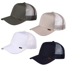 Djinns HFT M-RibStop High Fitted Trucker Mesh Cap Rib Stop Kappe Basic Rip Mütze