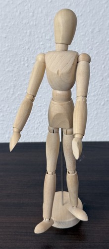 Gliederpuppe aus holz - holz,, cm