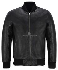 Herren 70er Bomber Lederjacke