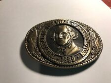 Original  USA Gürtelschnalle, Tony Lama State Buckle, von 1978, Washington State