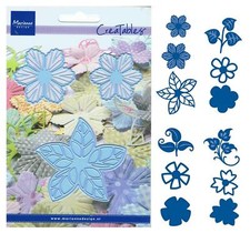 Präge- Stanzschablone Blumen