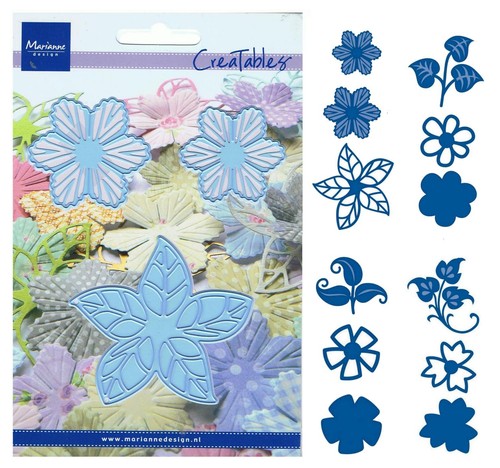 Präge stanzschablone blumen - präge-,