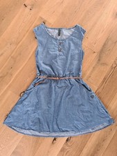 Alife and Kickin Kleid Jeankleid Gr. S Blau Mit Gürtel Kleid  Scarlett A