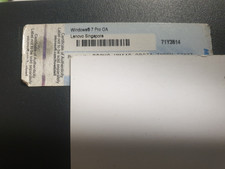 Microsoft Windows 7 Pro Key Produktkey Aufkleber Lenovo