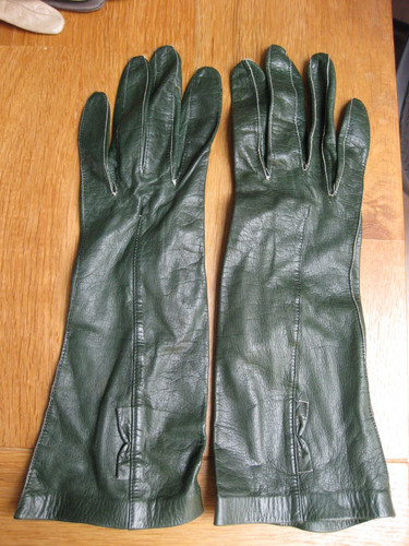 Lange lederhandschuhe - lange,