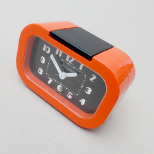 Jerger Wecker Uhr Tischuhr mechanisch Pop Art 70er Jahres
