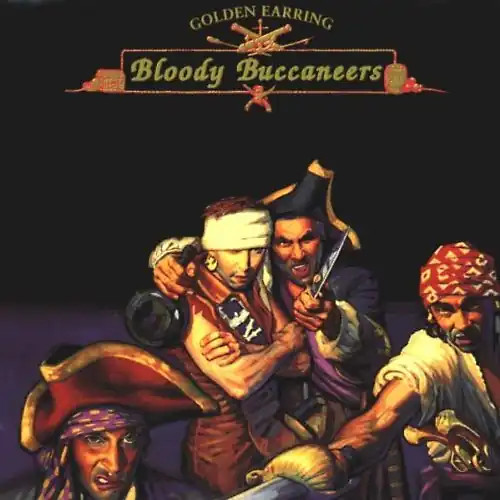 Golden earring bloody - earring,