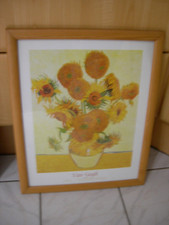 Les Tournesols, Vincent van Gogh Kunstdruck  ca. 56 cm x 45 cm Holzrahmen