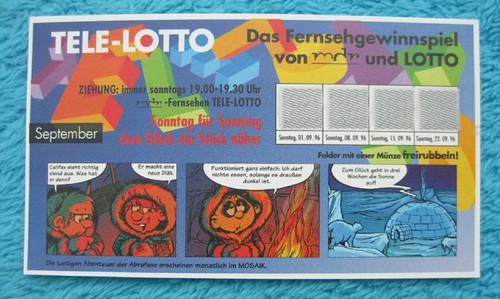 Mosaik abrafaxe tele lotto - mosaik, tele-lotto