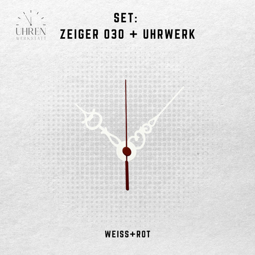 Quarzuhrwerk lautlos mit
