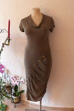 TRANSPARENTE - Kleid 42 44 46 EG NEU schlamm braun Stretch Details LAGENLOOK