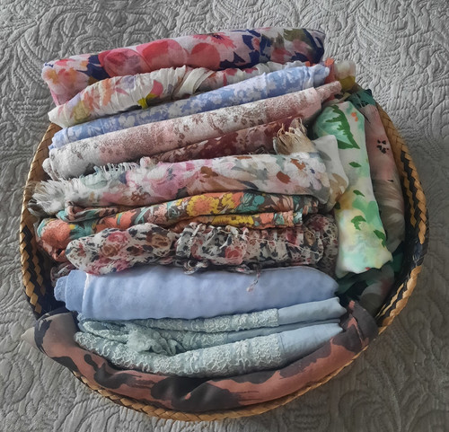 Schal tuch set blumen - set, &