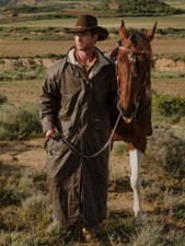 SCIPPIS Outdoor Reitmantel Mantel Regenmantel Mountain Western Country braun