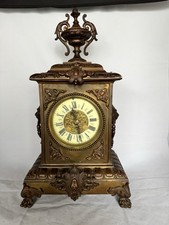 Französische Kaminuhr Messing