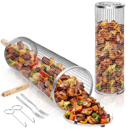 Ezilif rollendes grillkorb set - grillkorb,