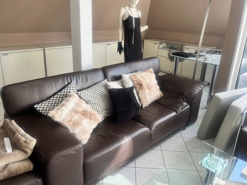 Hochwertige ledercouch mit - hochwertige,
