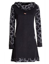 Vishes Kleid Schalkragen Kleid Baumwollkleid Retro Kleid Hippie 