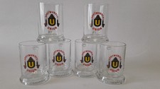 6 alte Glas Bierkrüge 0,2L Dortmunder Union Bier Brauerei 