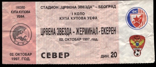 Ticket 1997 roter stern - 1997,